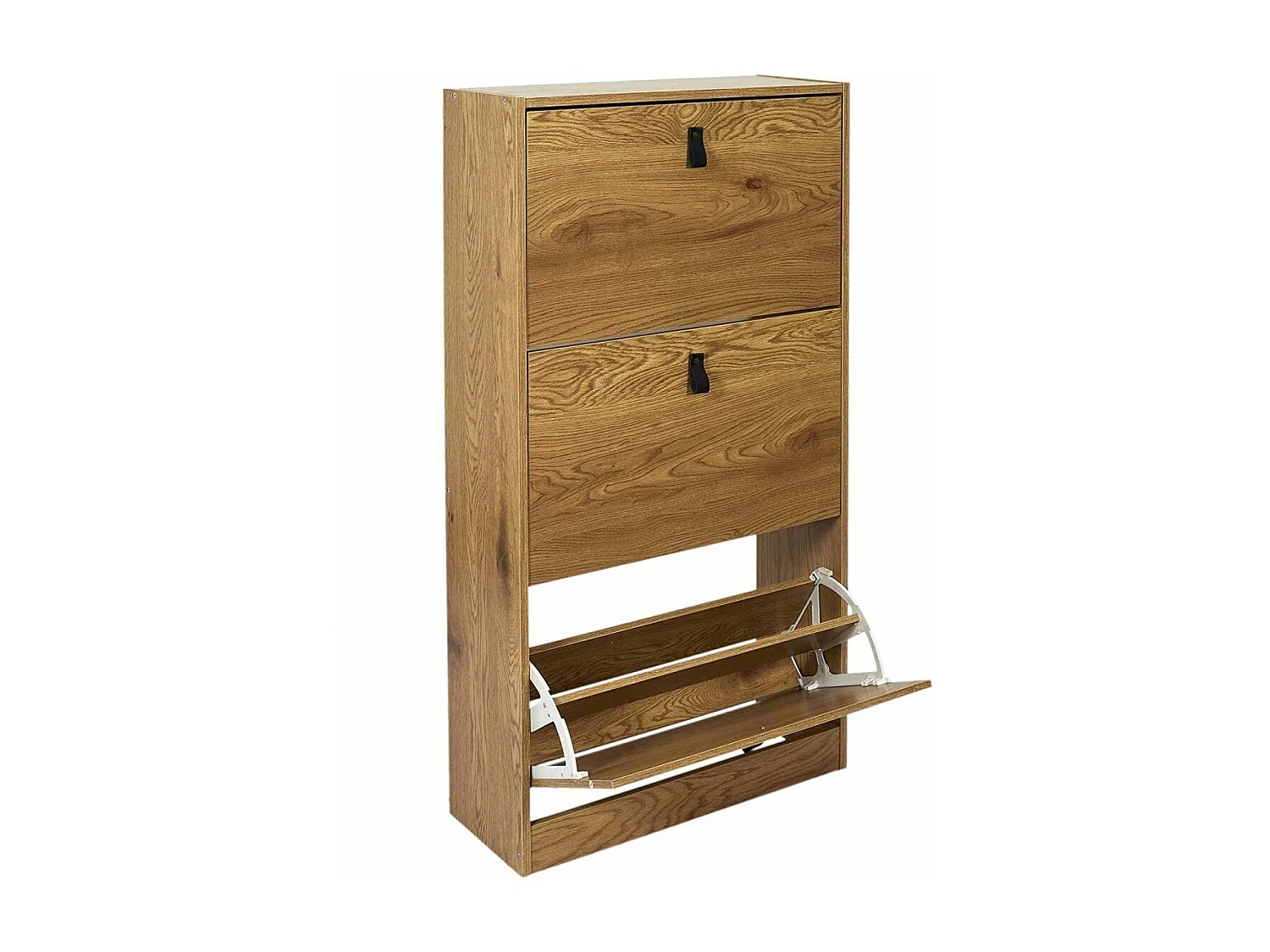 Meuble à Chaussures avec 3 Tiroirs Abattants - L63cm