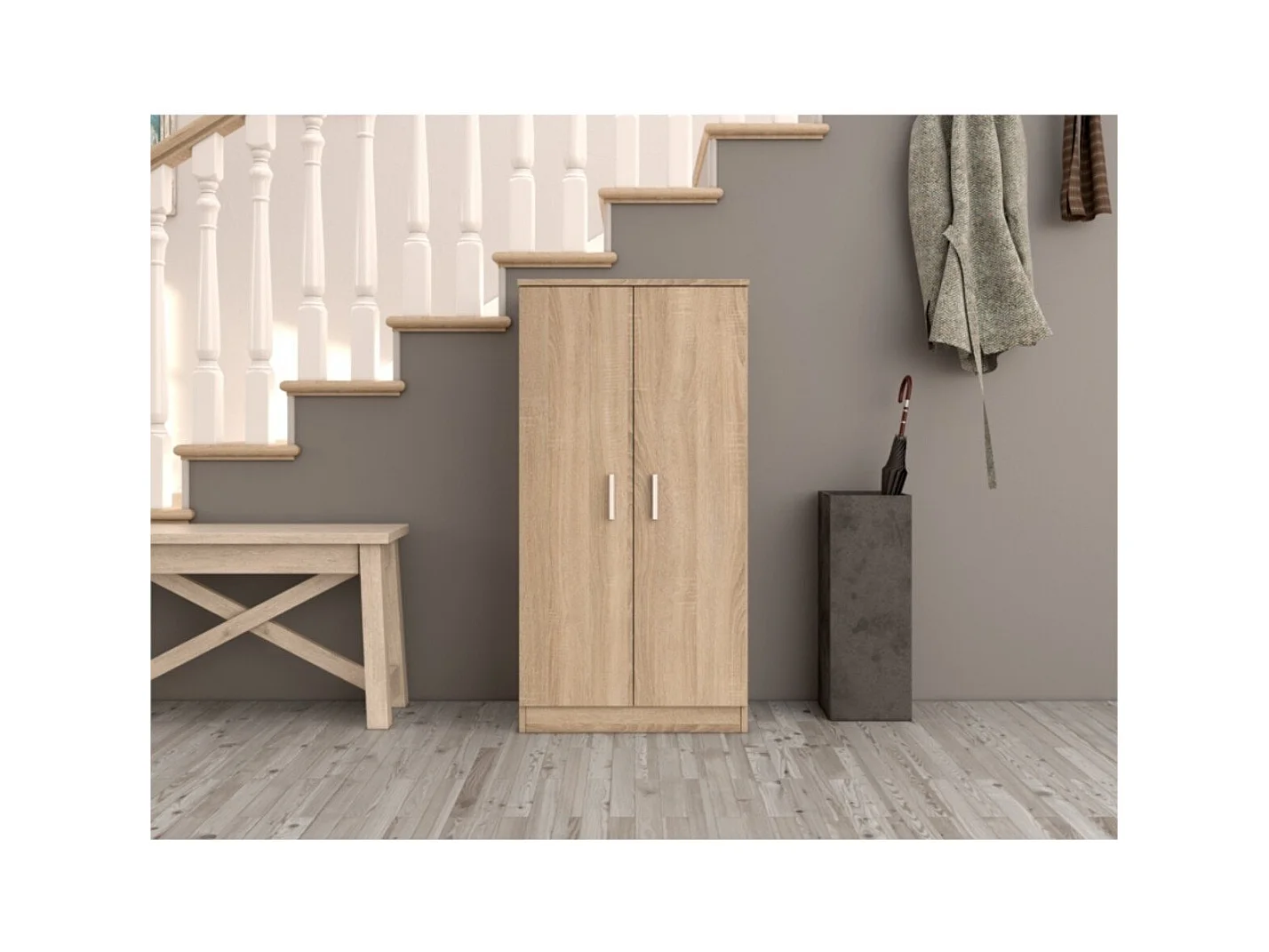 Armoire à chaussures 2 portes (30 Paires) Zapateros - H108cm