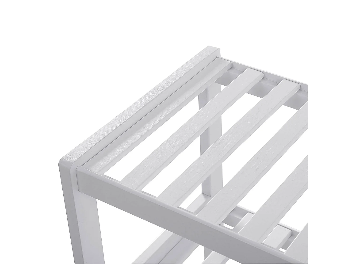 SONGMICS Bamboo Shoe Rack, 3-Tier Storage Shelf, 70 x 26 x 55 cm (W x D x H), ideal for Hallway, Bathroom, Living Room and Corridor, White LBS13W