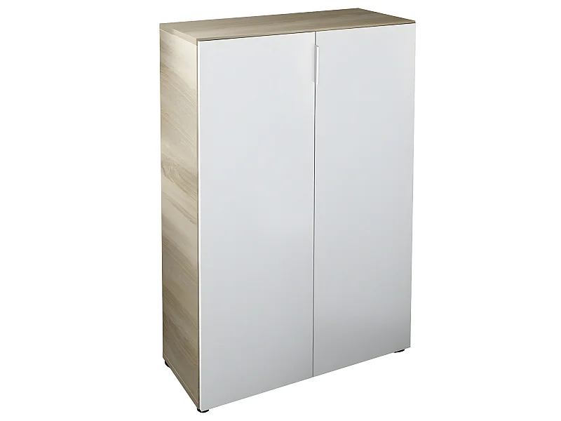 Meuble à chaussures 2 portes (28 paires) L72 x H103 cm