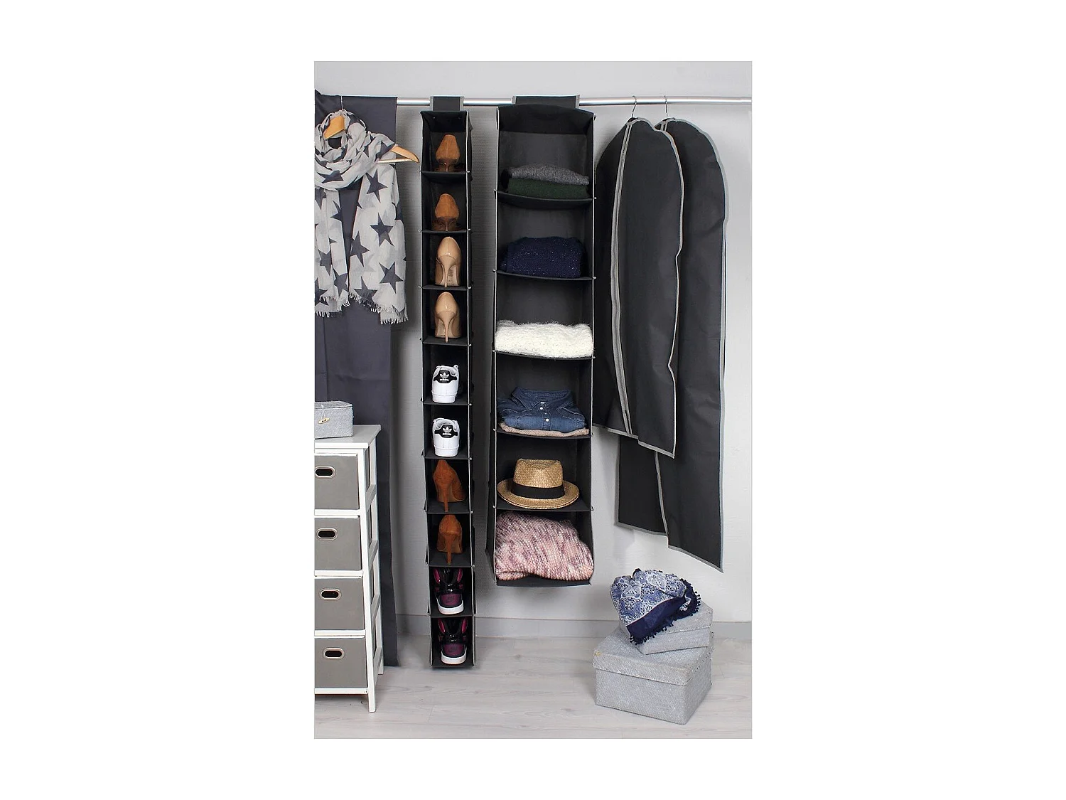 Rack chaussures en intissé 10 cases