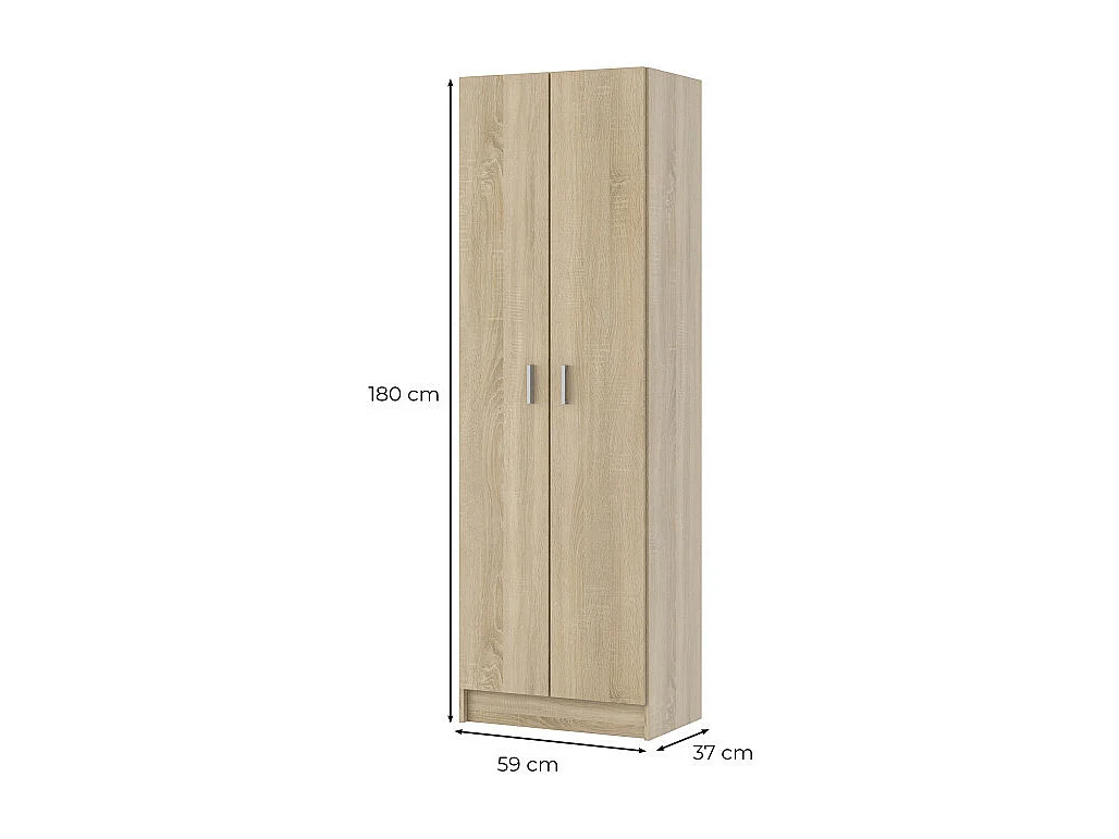 Schrank mit 2 Türen - L73 x H180 cm