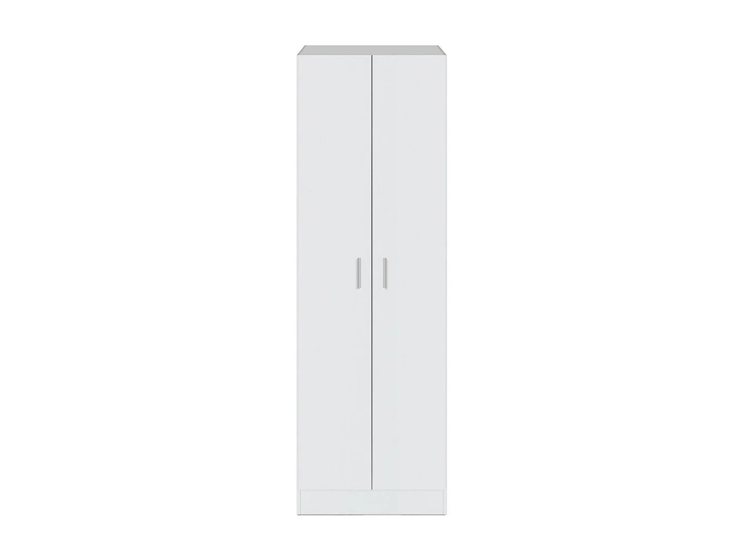 Armário de Armazenamento 2 Portas Branco - Grande Altura, Pequena Profundidade, 5 Prateleiras