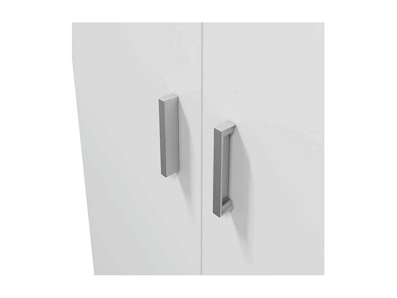 Armário de Armazenamento 2 Portas Branco - Grande Altura, Pequena Profundidade, 5 Prateleiras