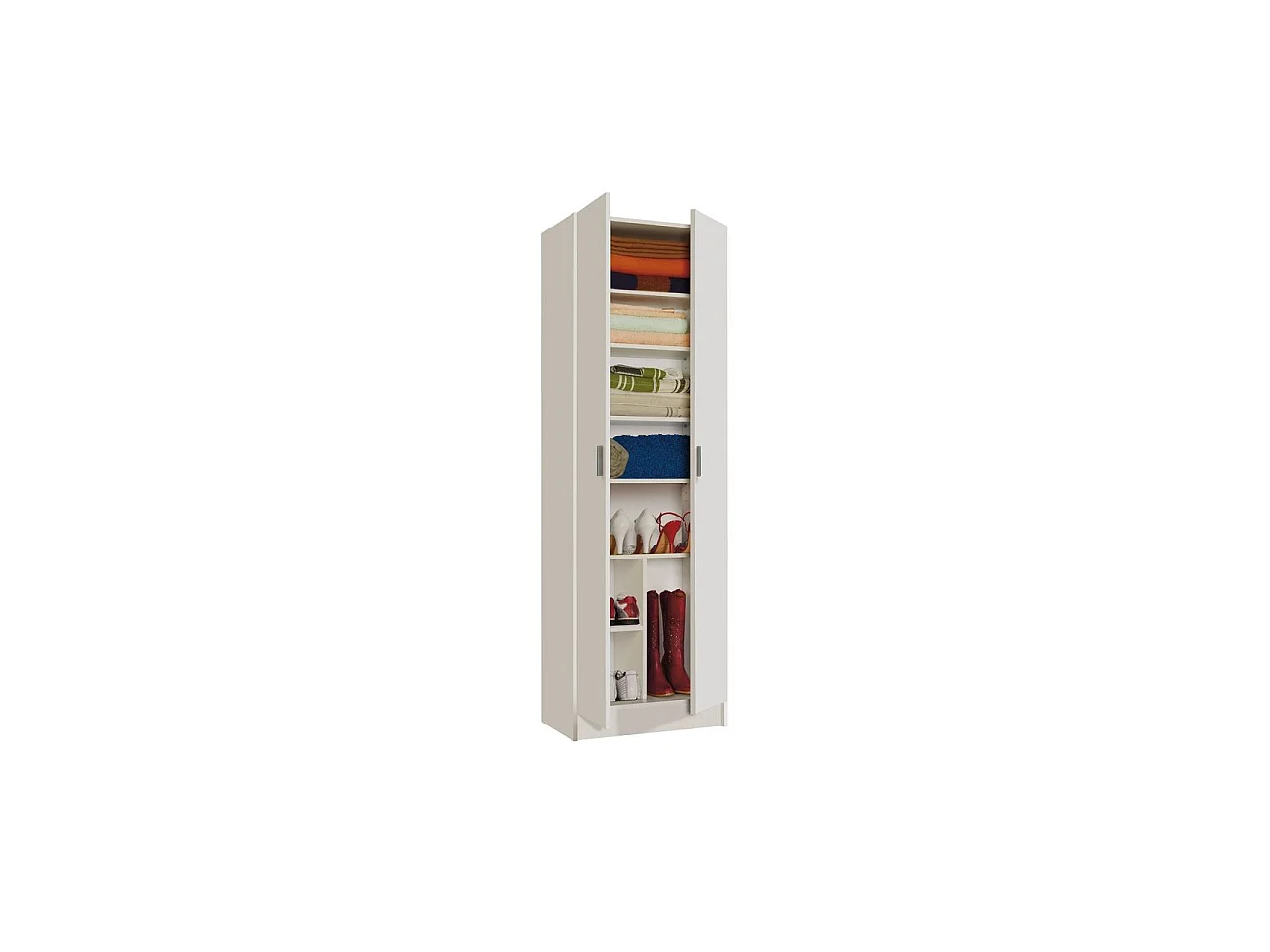 Armoire rangement 2 portes - L73 x H180 cm