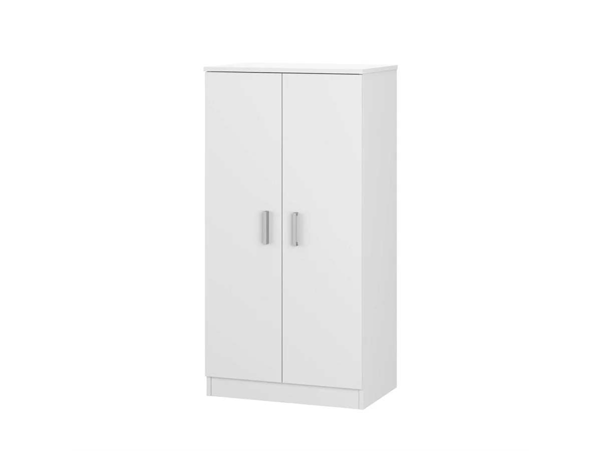 2-deurs schoenenkast met 3 legplanken - H108 cm