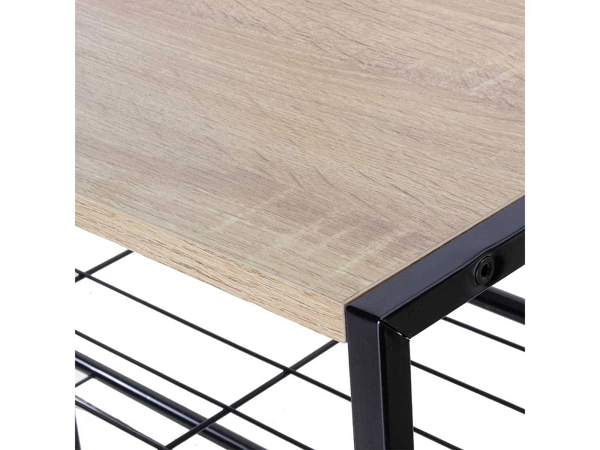 Etagère à chaussures 4 niveaux en acier - LEXIE