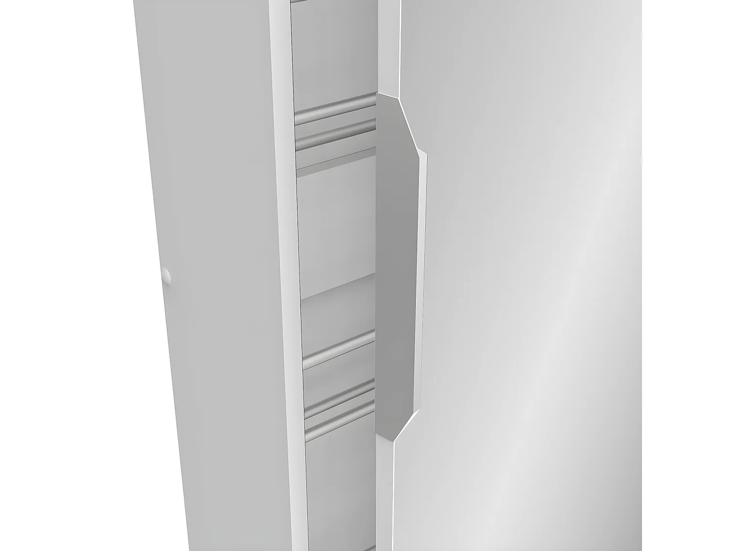 Armadio per scarpe 1 porta specchio L50 cm - Zapatero