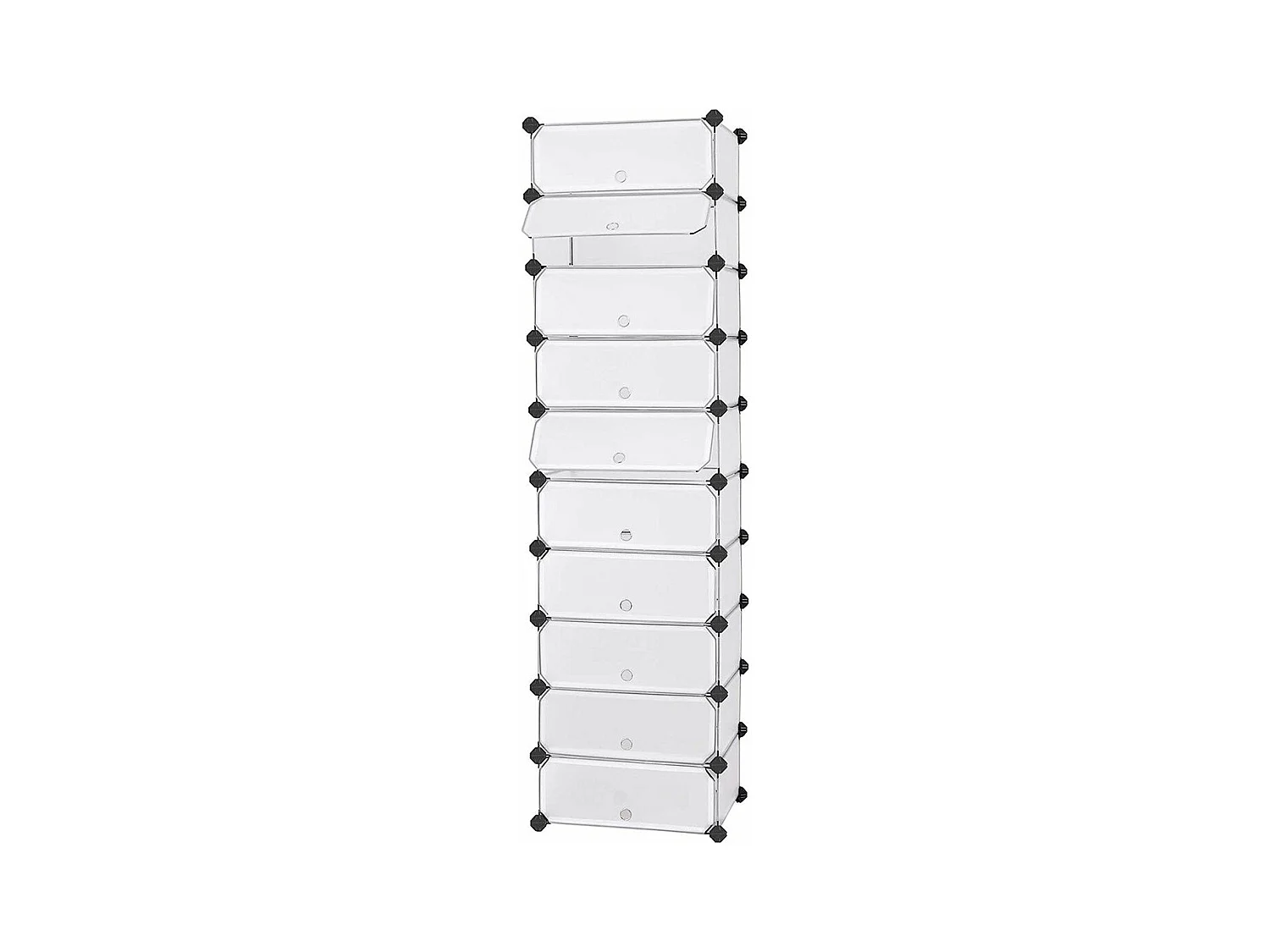 Étagère à Chaussures 10 Compartiments Modulable - L43 cm