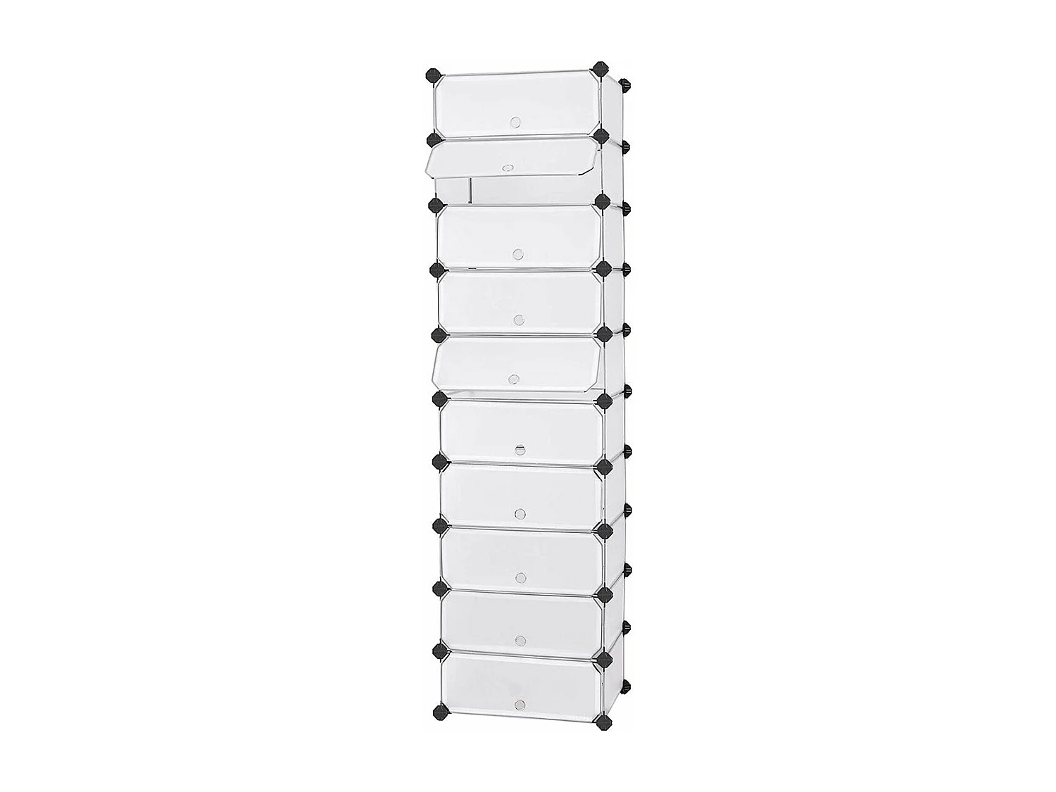 Zapatero modular con 10 cubos - L43 cm