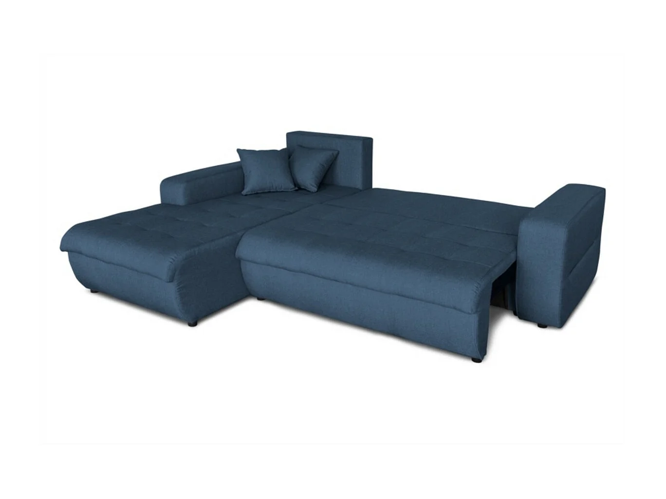 Canapé d'Angle Convertible Gauche 4 Places en Tissu