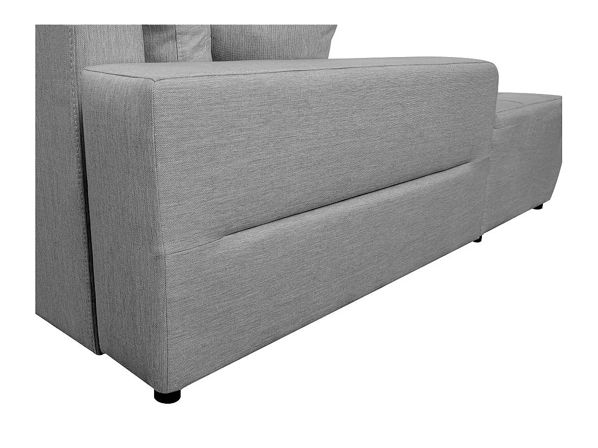 Canapé d'Angle Convertible Gauche 4 Places en Tissu