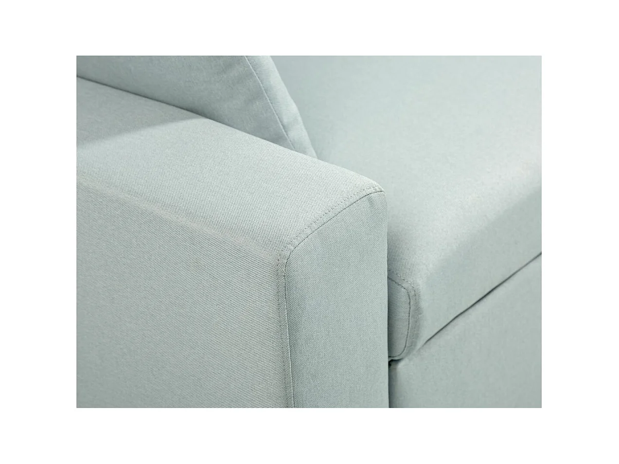 Canapé d'Angle Scandinave Réversible Convertible avec Coffre en Tissu