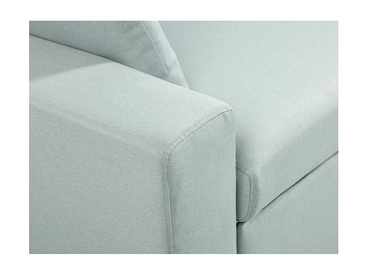 Canapé d'Angle Scandinave Réversible Convertible avec Coffre en Tissu