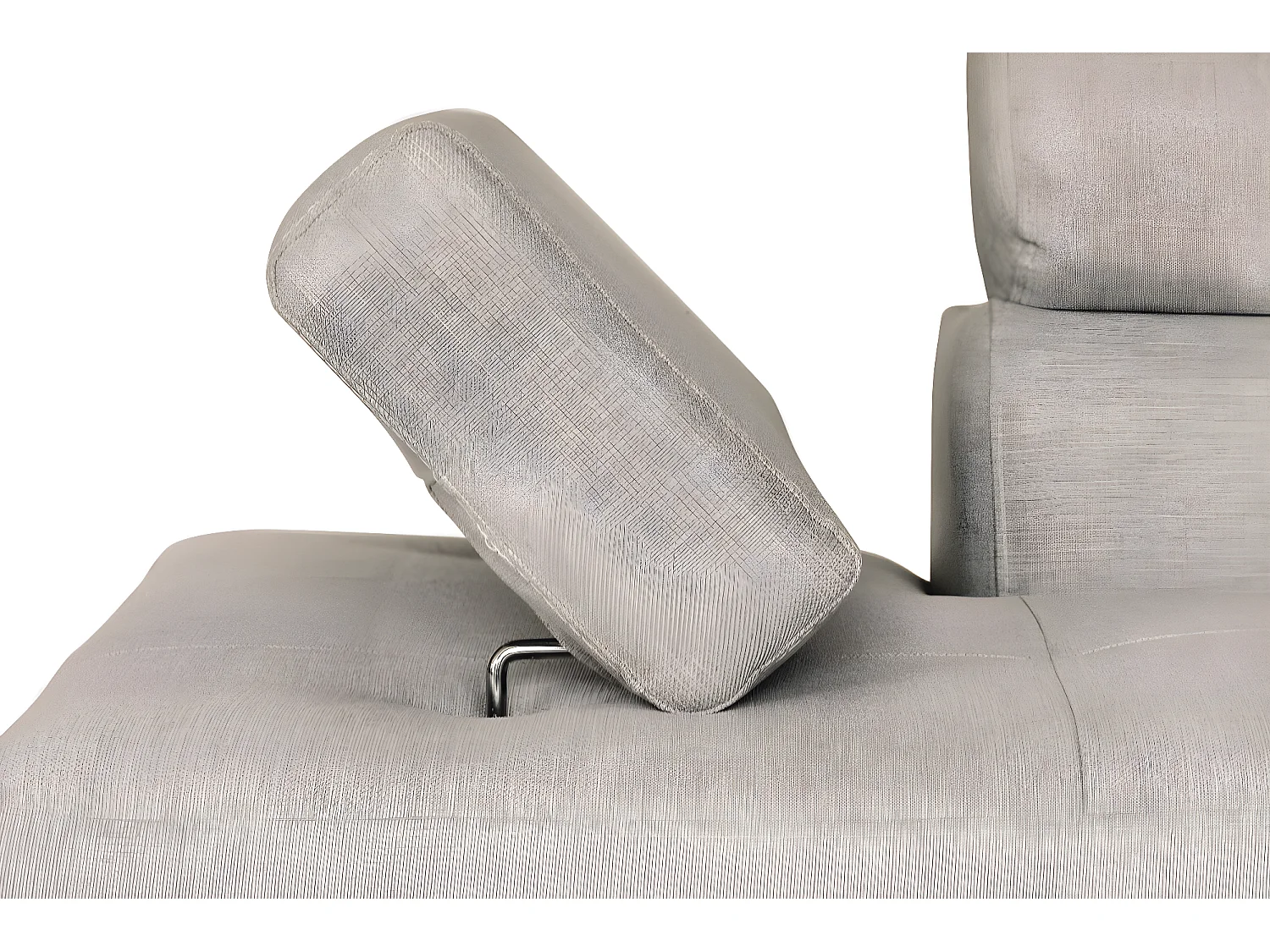 Canapé d'angle convertible droit avec coffre de rangement en tissu