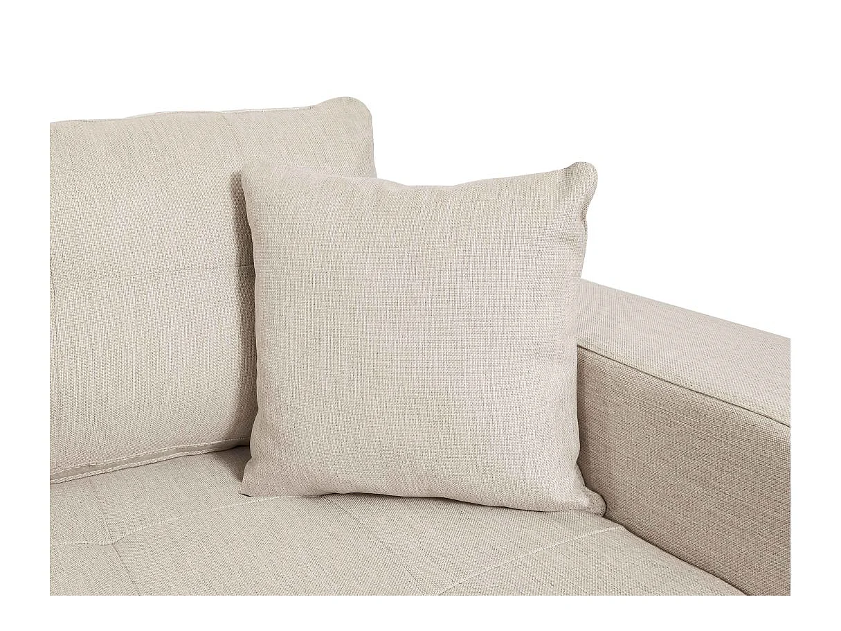 Canapé d'Angle Convertible Gauche 4 Places en Tissu