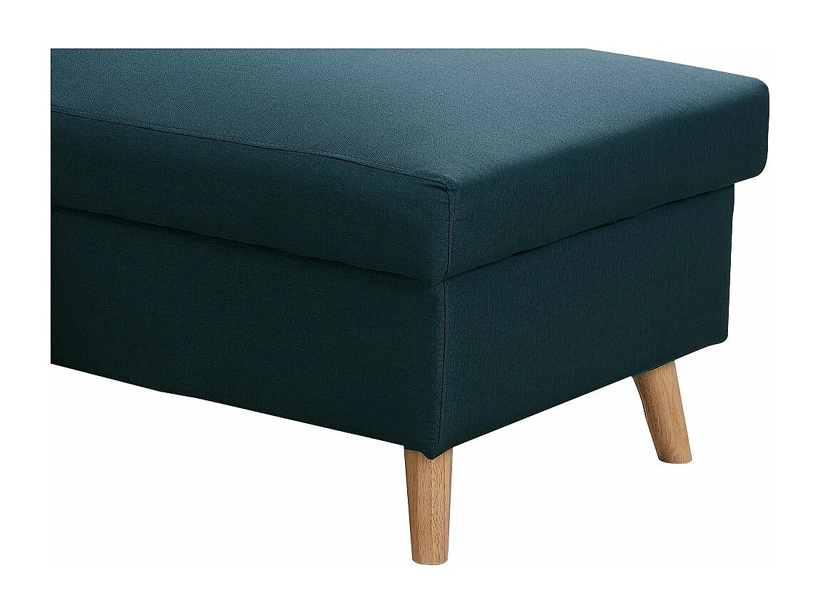 Canapé d'Angle Scandinave Réversible Convertible avec Coffre en Tissu