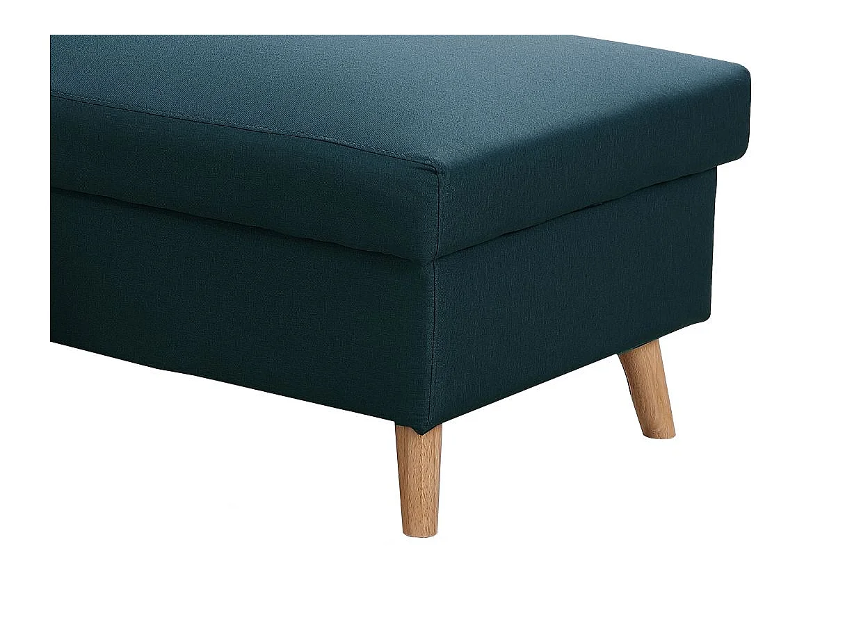 Canapé d'Angle Scandinave Réversible Convertible avec Coffre en Tissu