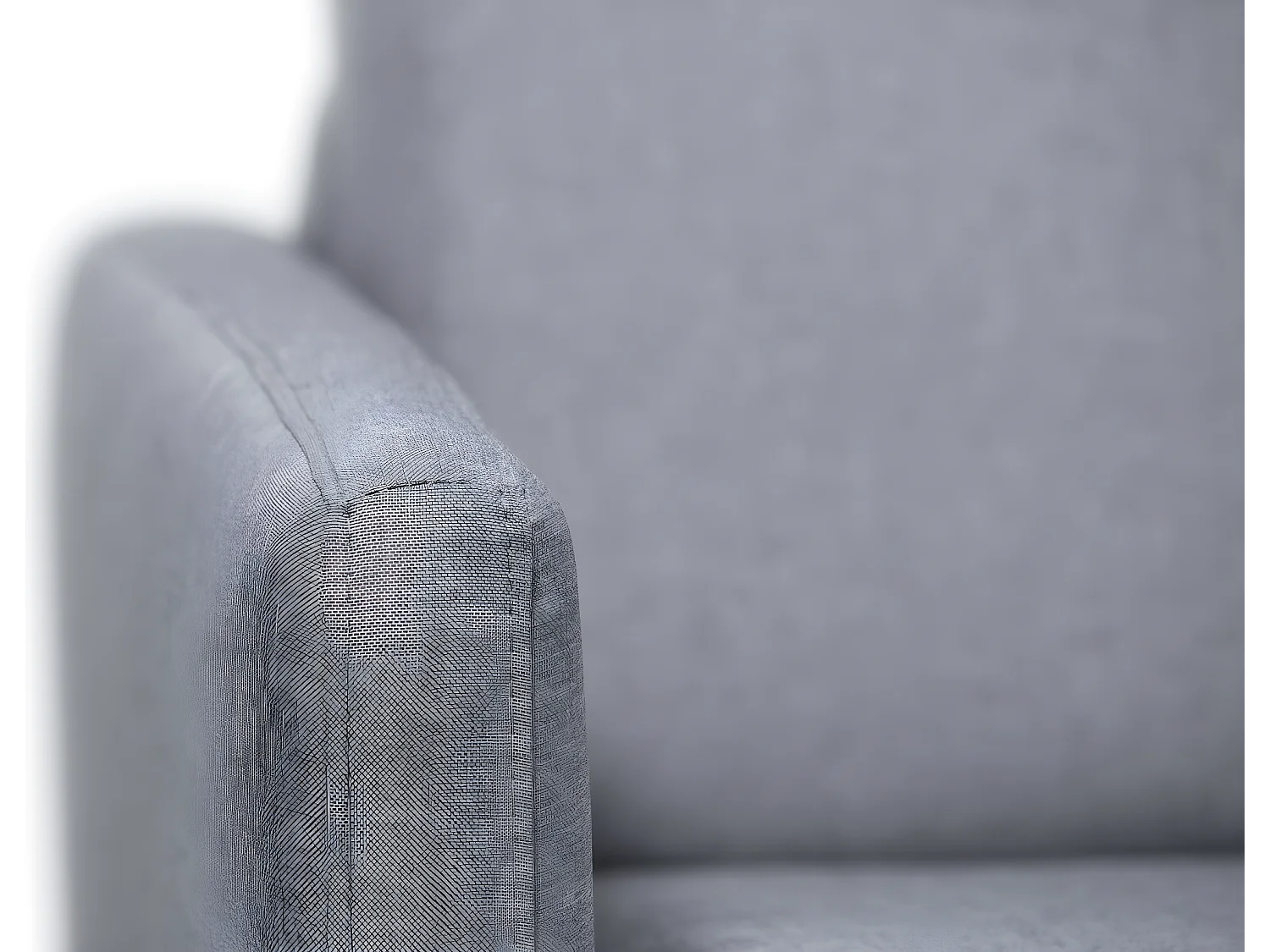 Canapé Convertible Express 3 Places en Tissu L140cm - Alice