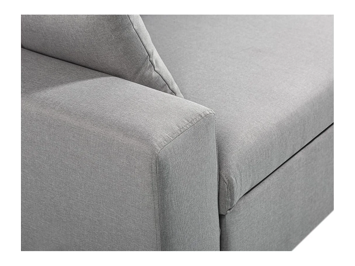 Canapé d'Angle Scandinave Réversible Convertible avec Coffre en Tissu