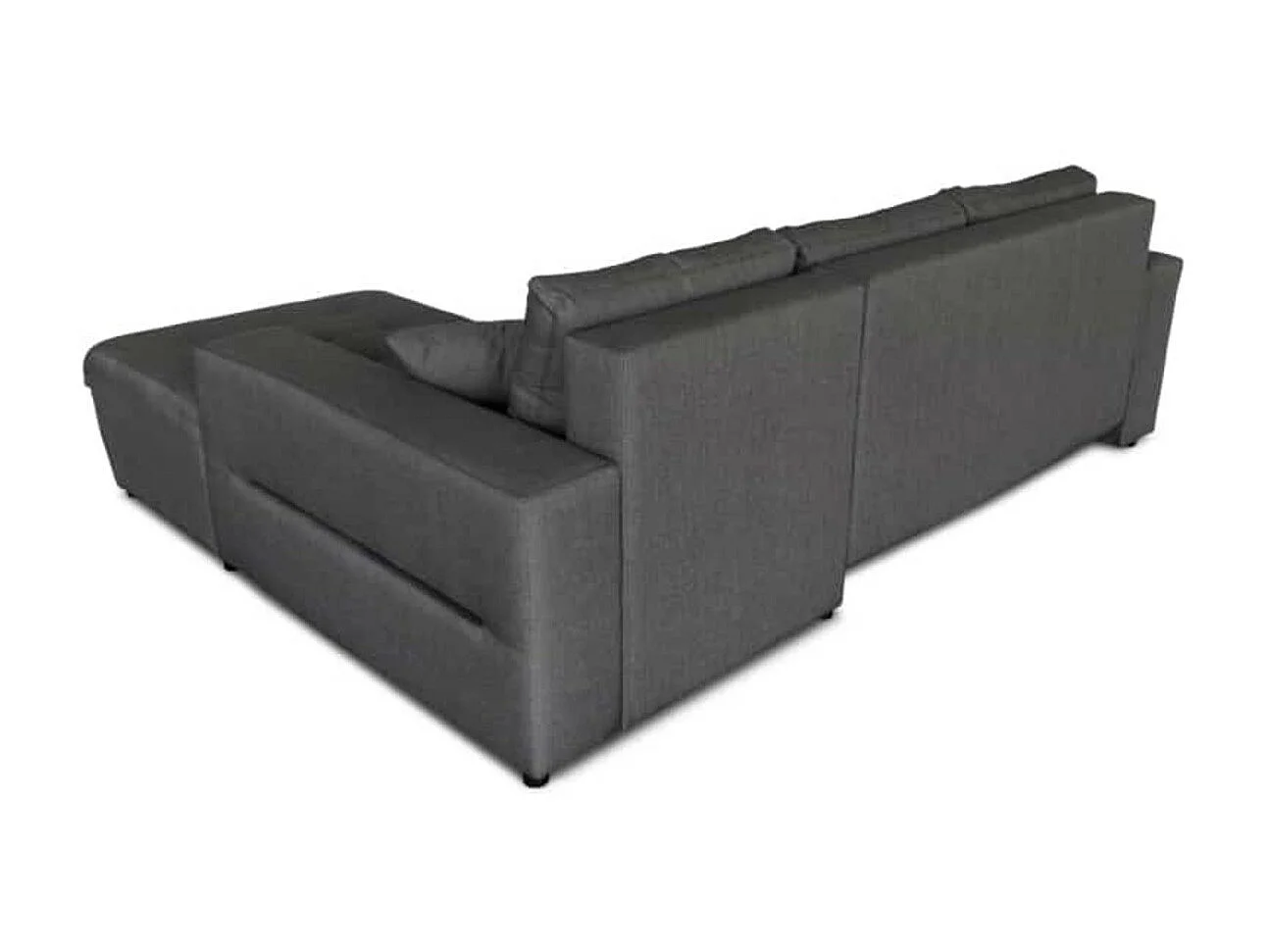 Canapé d'Angle Convertible Droit 4 Places en Tissu
