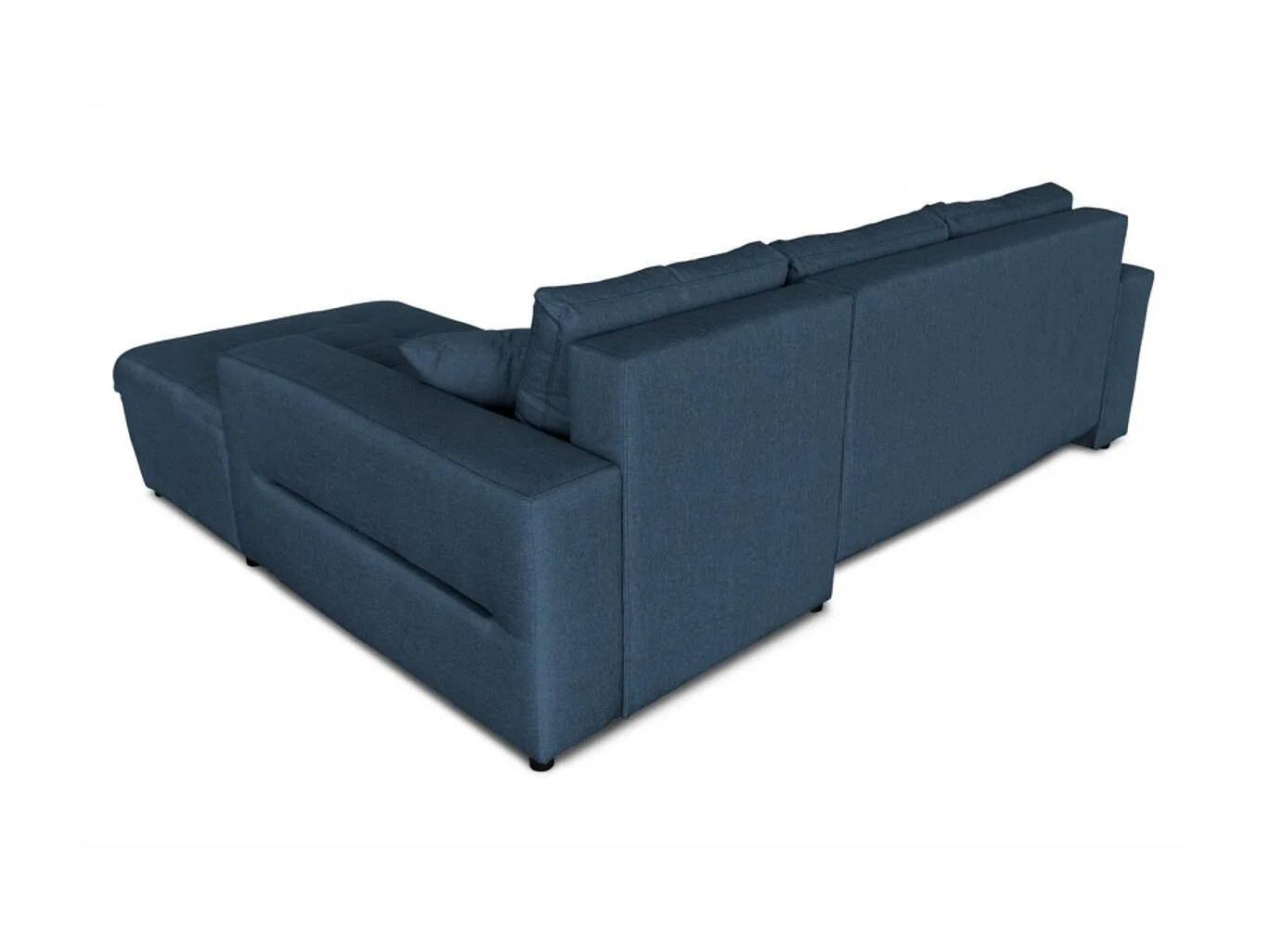 Canapé d'Angle Convertible Droit 4 Places en Tissu