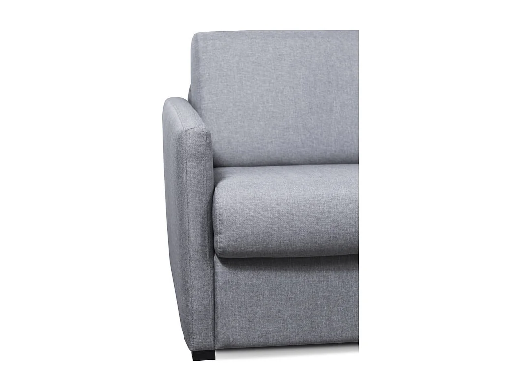 Canapé convertible express 3 places en tissu gris clair ALICE