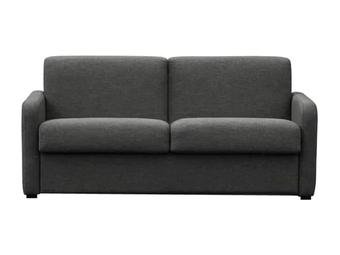 Canapé convertible express 3 places en tissu gris anthracite ALICE