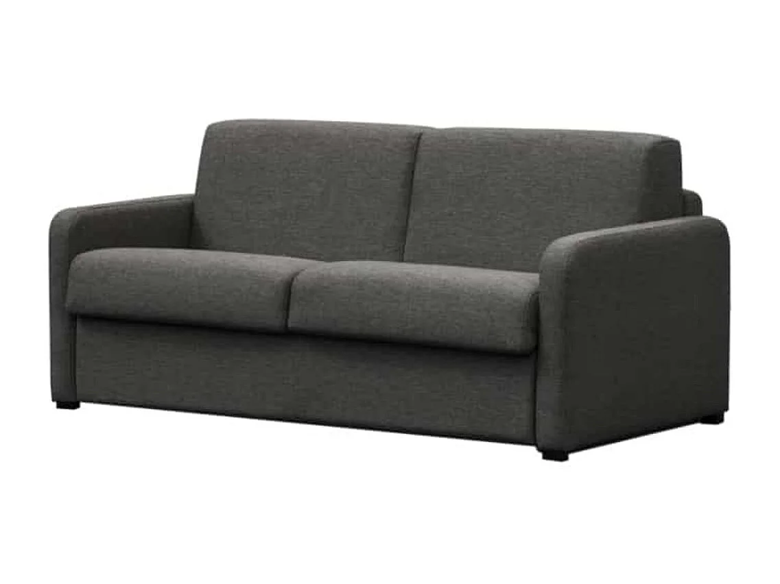 Canapé convertible express 3 places en tissu gris anthracite ALICE