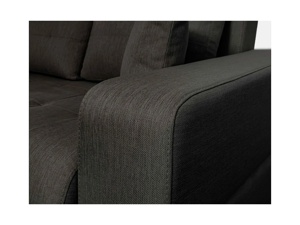 Canapé d'Angle Convertible Gauche 4 Places en Tissu