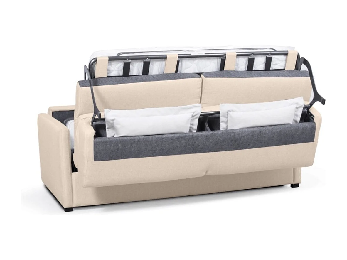 Canapé Convertible Express 3 Places en Tissu L140cm - Alice