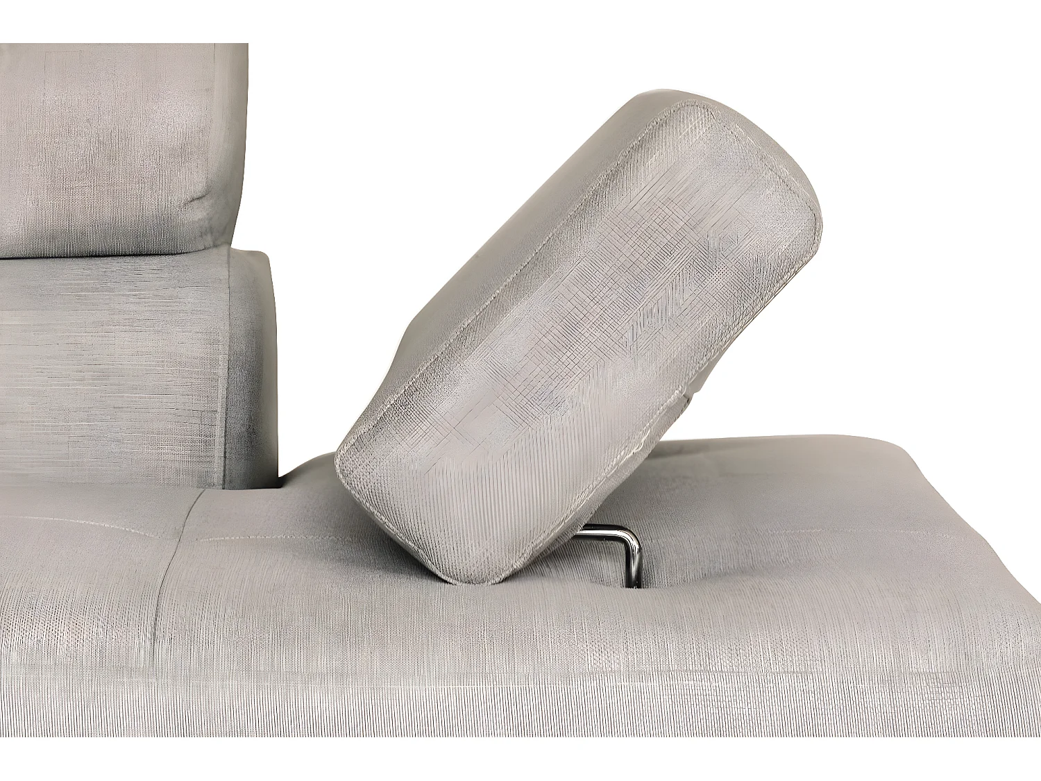 Canapé d'angle gauche 5 places Rio Convertible avec coffre en tissu - Beige - L271 x P192 x H70cm - Loungitude