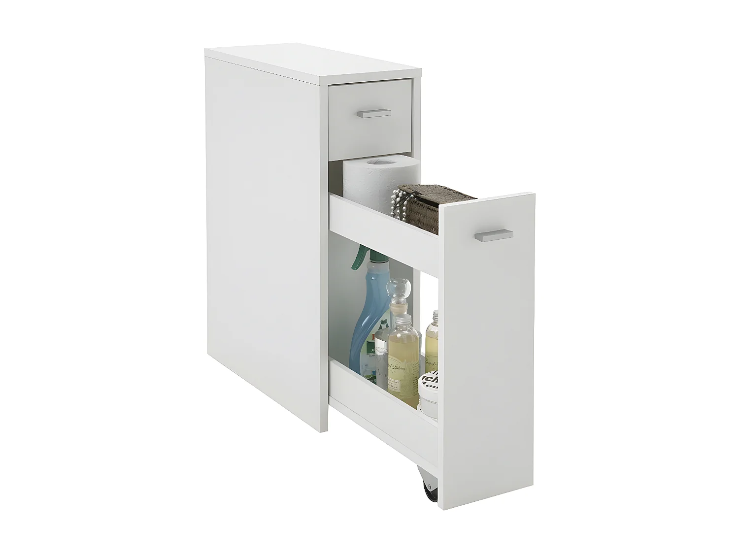 Petit Meuble Gain de Place 2 Tiroirs L20cm - Denia