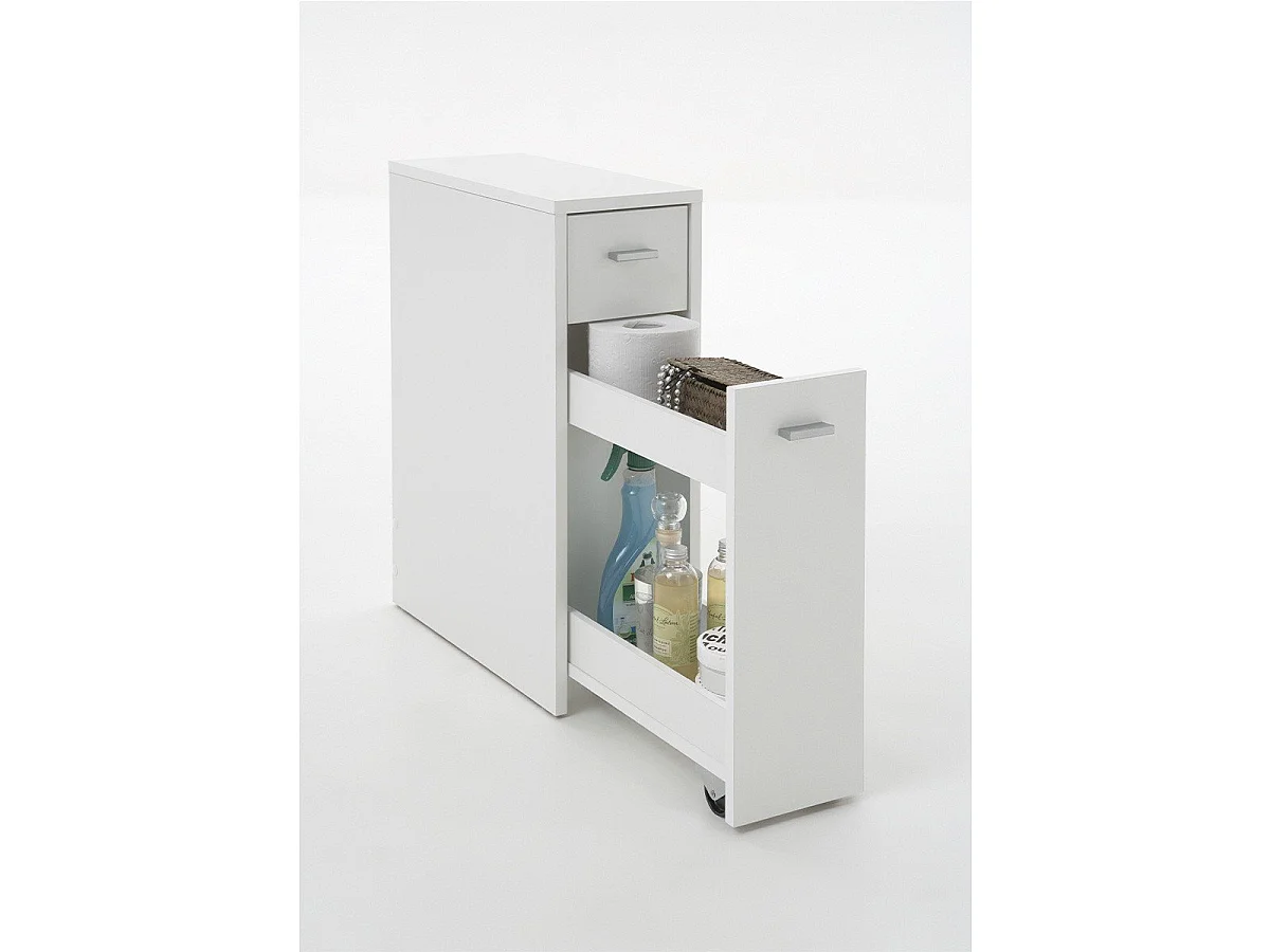 Petit Meuble Gain de Place 2 Tiroirs L20cm - Denia