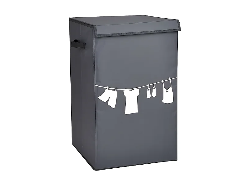 Panier à linge pliant avec couvercle