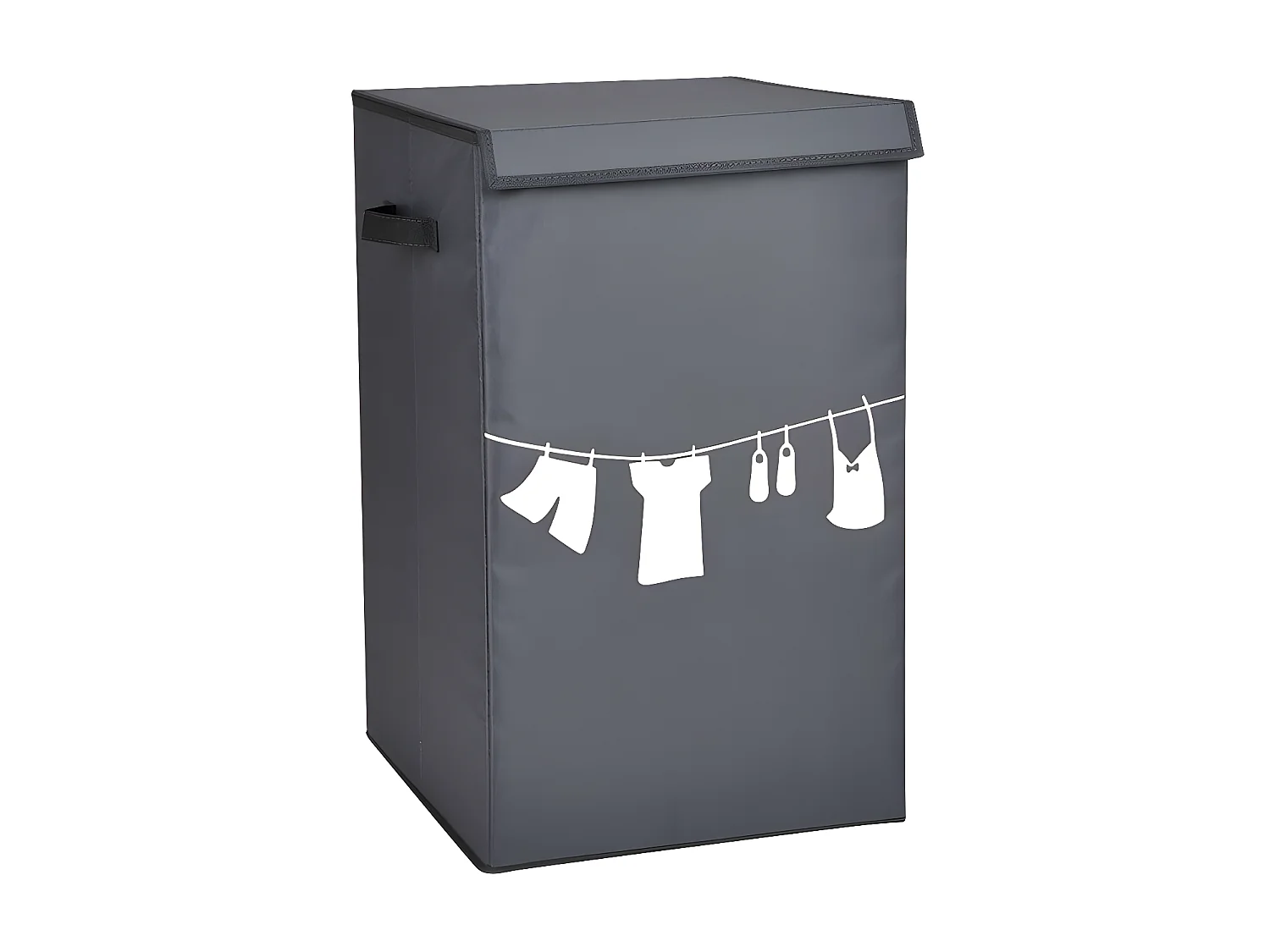 Cesta plegable para ropa con tapa