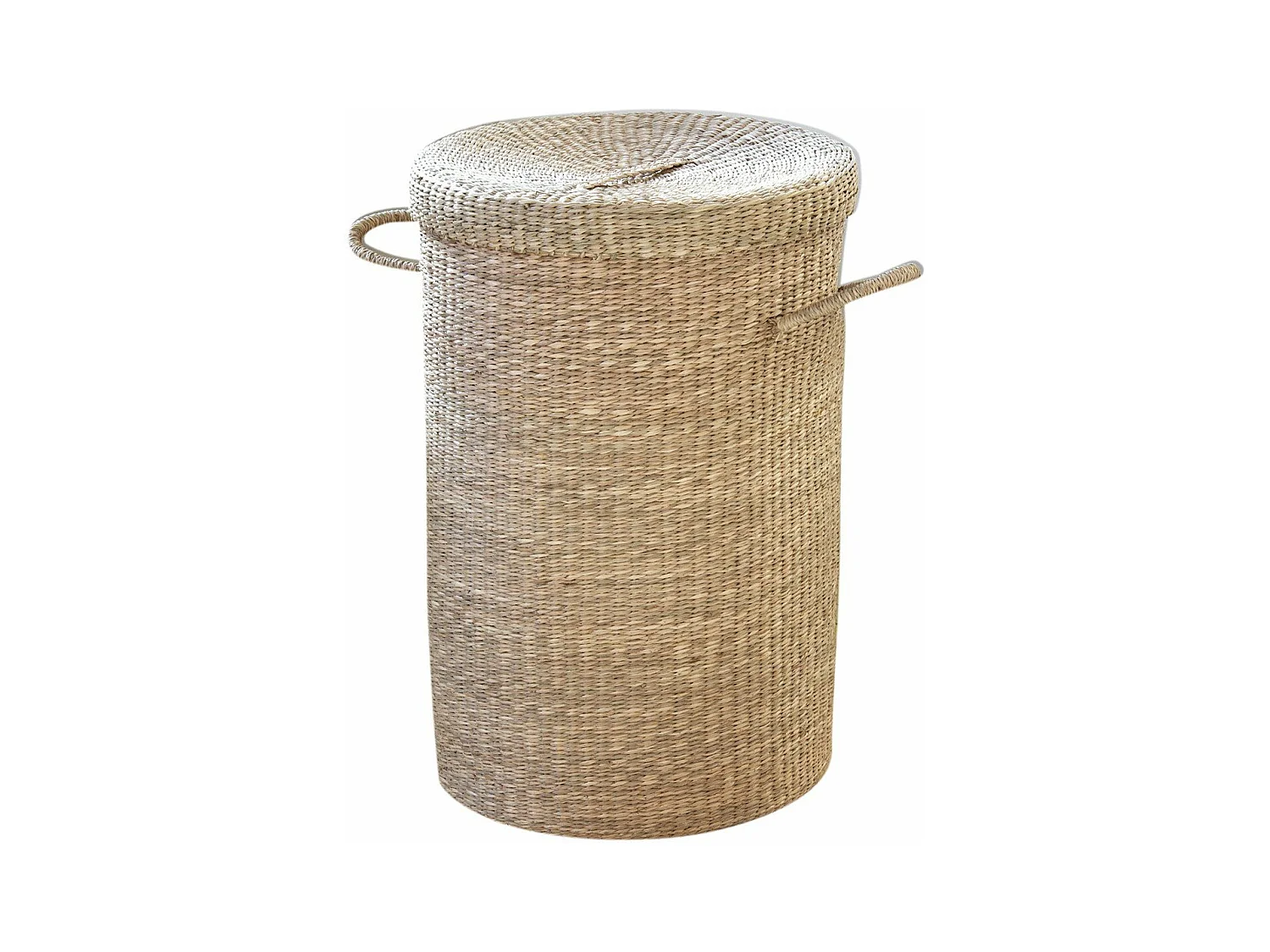Panier à linge en jonc de mer naturel