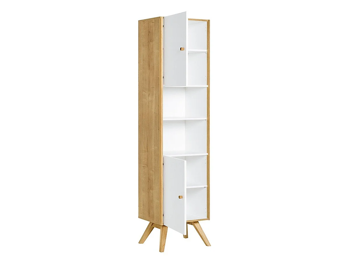 Vitrine de 2 portas com prateleira central H207,5 cm - NATURE