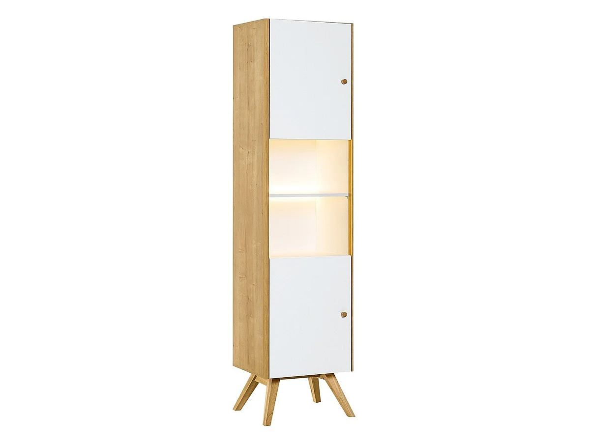 Vitrine de 2 portas com prateleira central H207,5 cm - NATURE