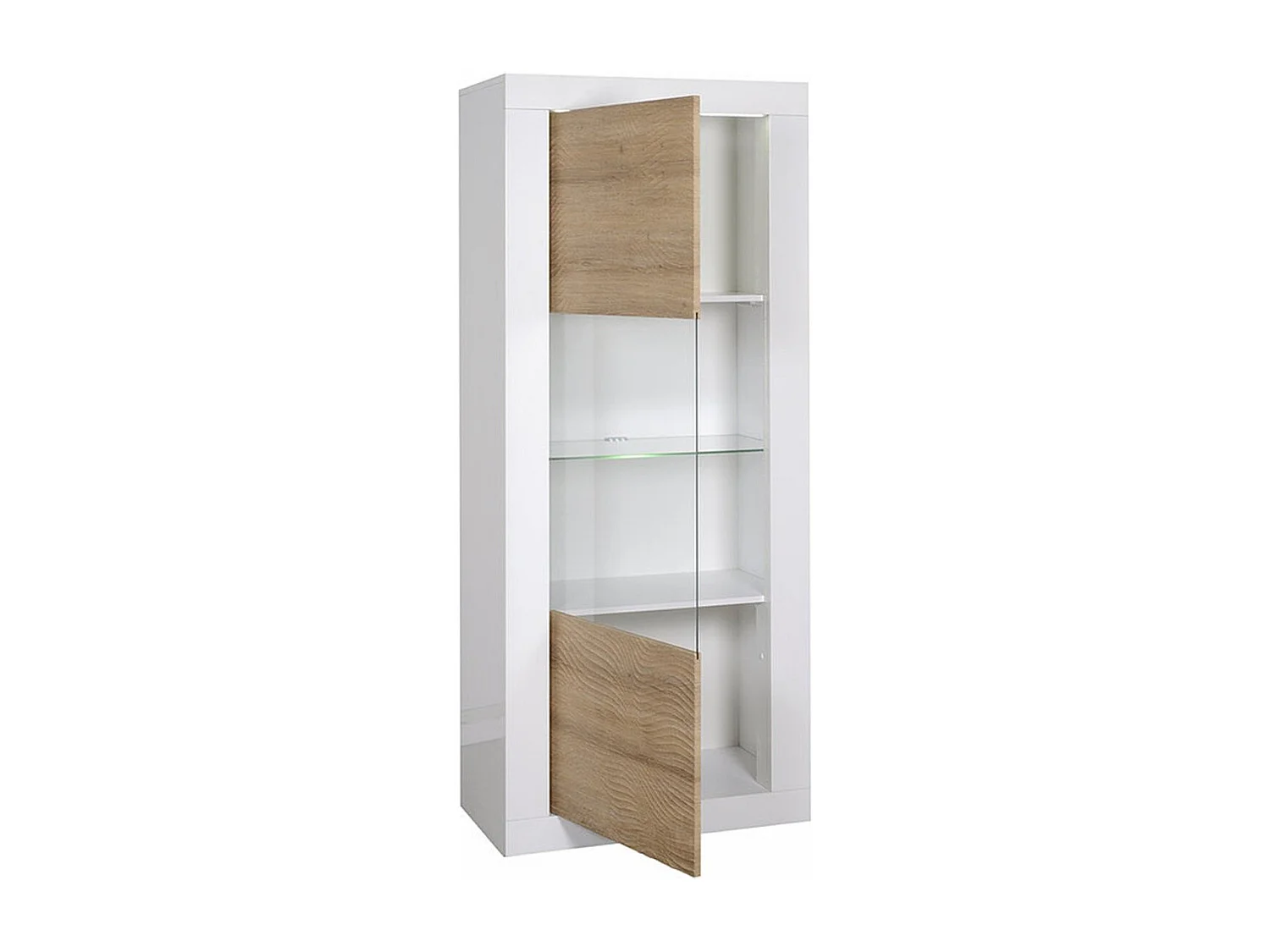 Bibliothèque 1 porte avec Vitrine KARMA - Fabrication Française