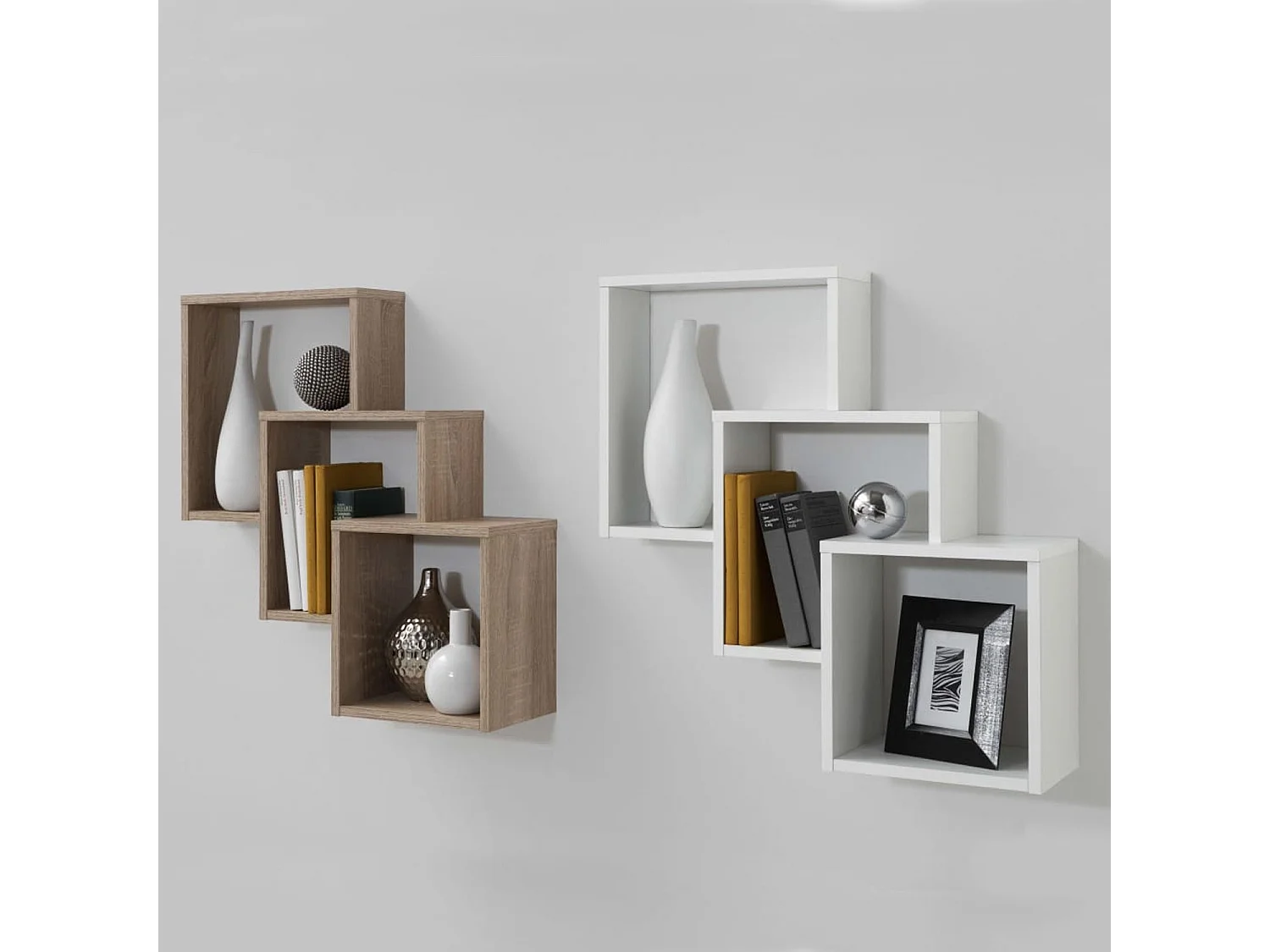 Étagère Murale avec 3 Compartiments L64 cm - Fibi