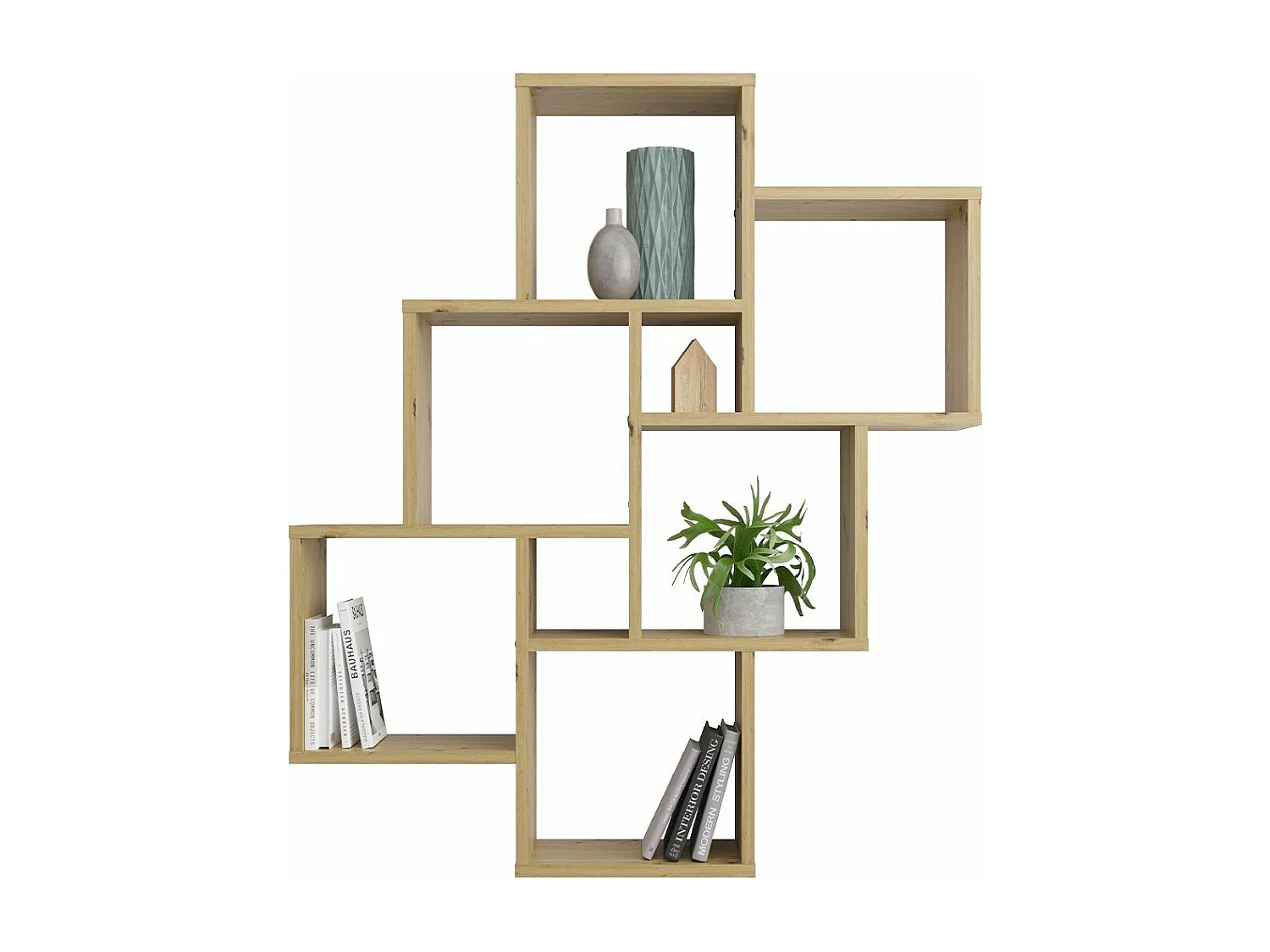 Étagère Murale Flottante 8 Compartiments - Laurio