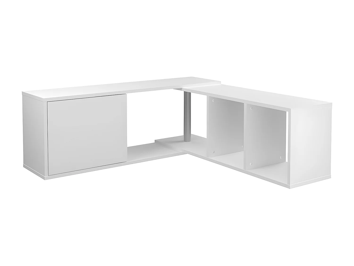 Étagère Murale 1 Porte 4 Niches avec Angle Modulable - Flex