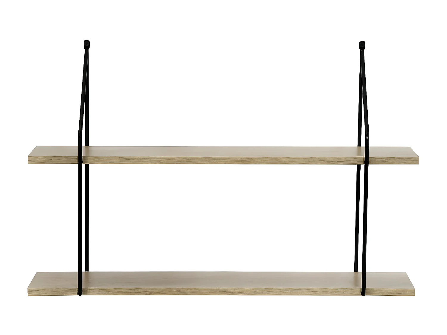 Étagère Murale 2 Niveaux décor Bois L60 cm