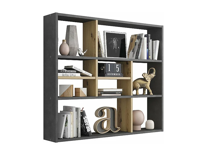 Etagère Murale 9 Compartiments L90 cm - Mika