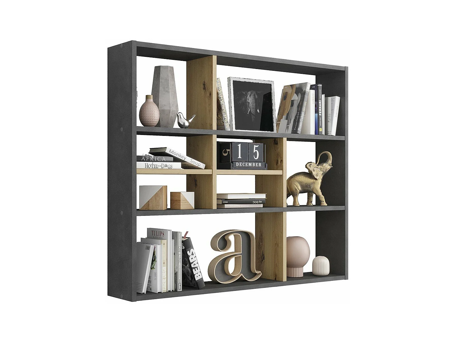 Etagère Murale 9 Compartiments L90 cm - Mika