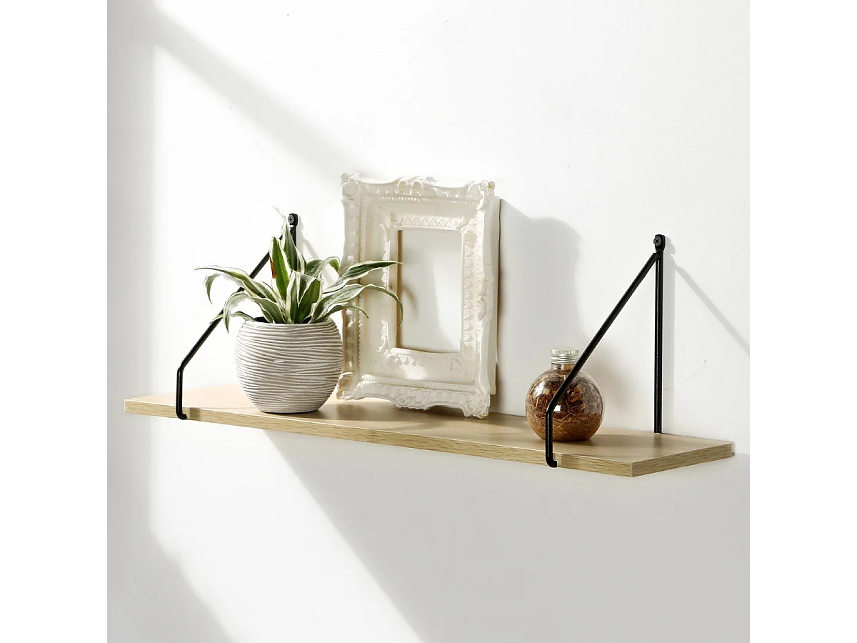 Półka ścienna 60 cm w stylu industrialnym