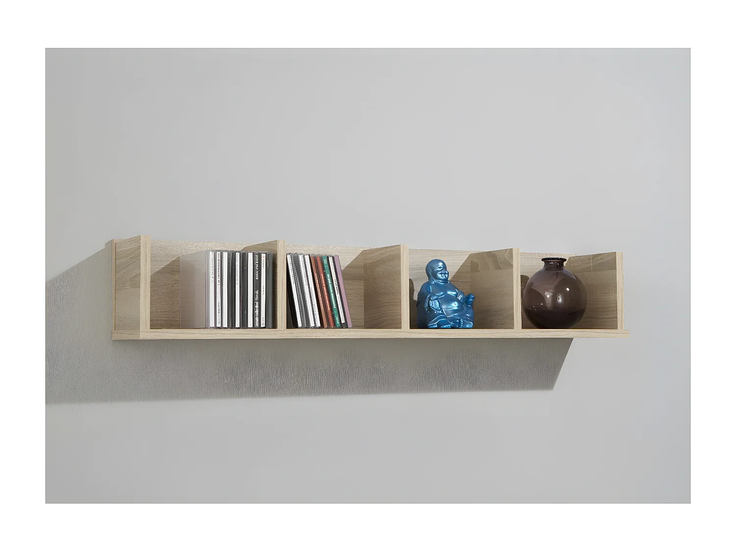 Etagère murale avec 4 compartiments L92 cm - Point