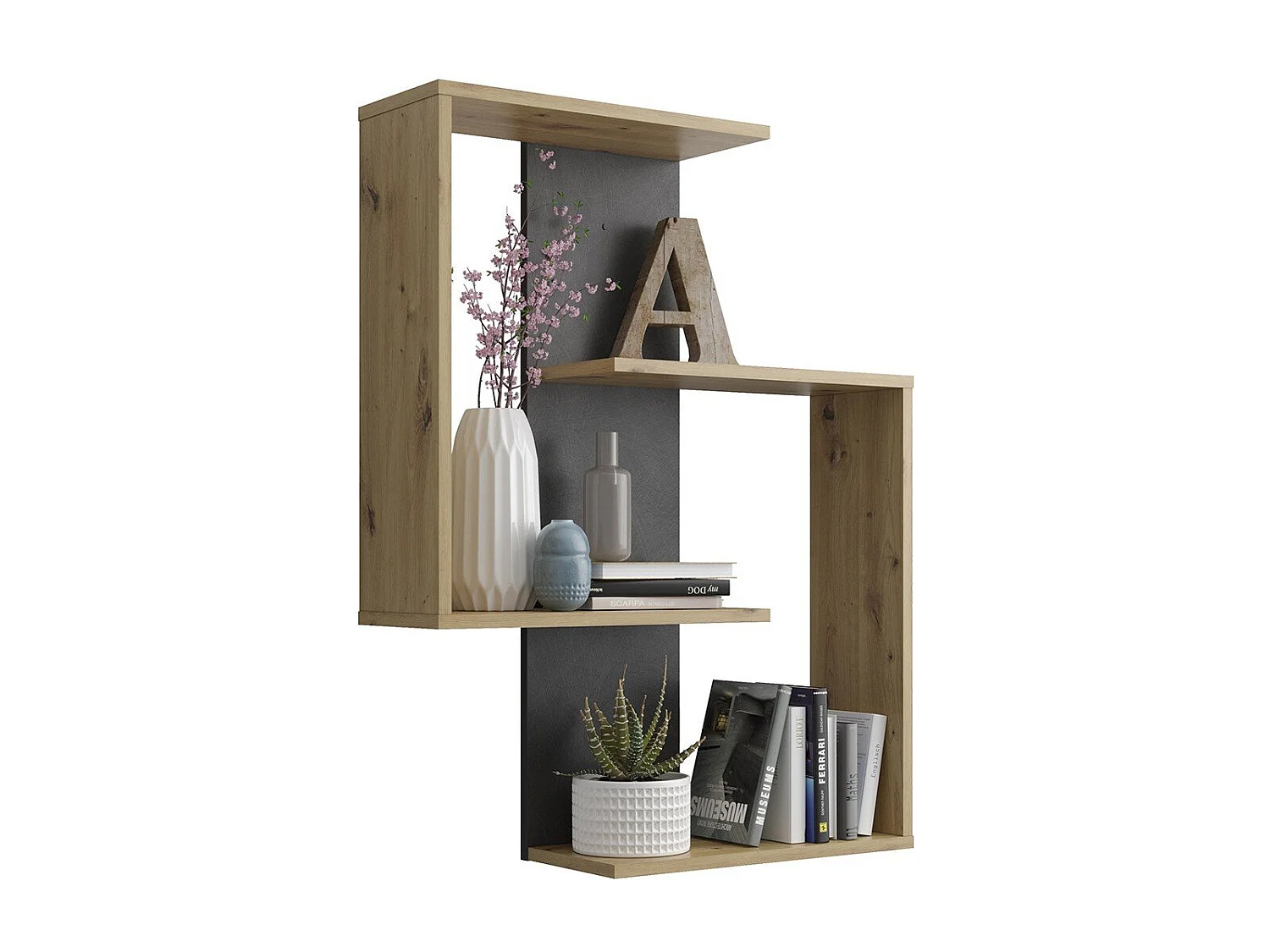Etagère Murale 4 Tablettes L65 cm - Kreta