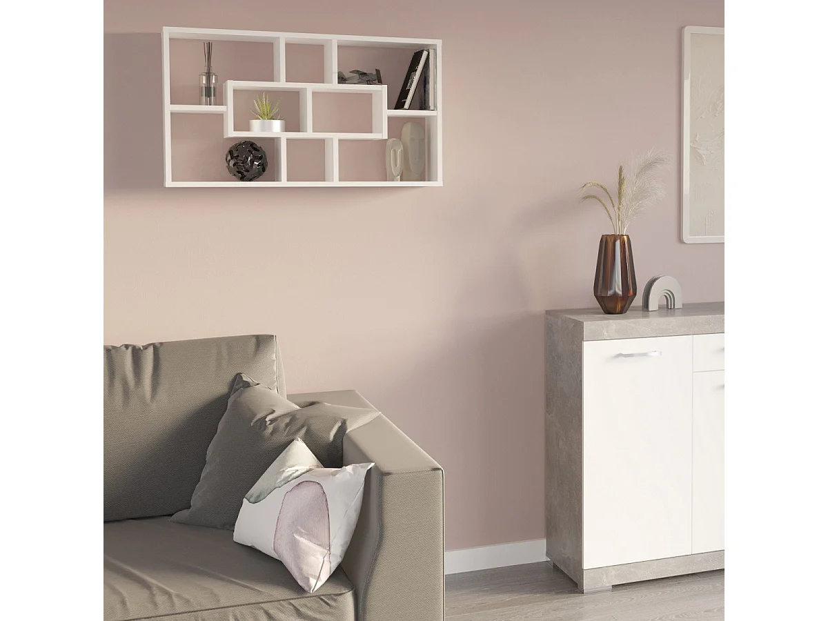 Etagère Murale Rectangulaire 8 Niches L85 cm - Lasse